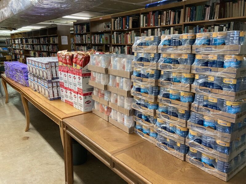 Libraries Hold Holiday Cheer Food Giveaway