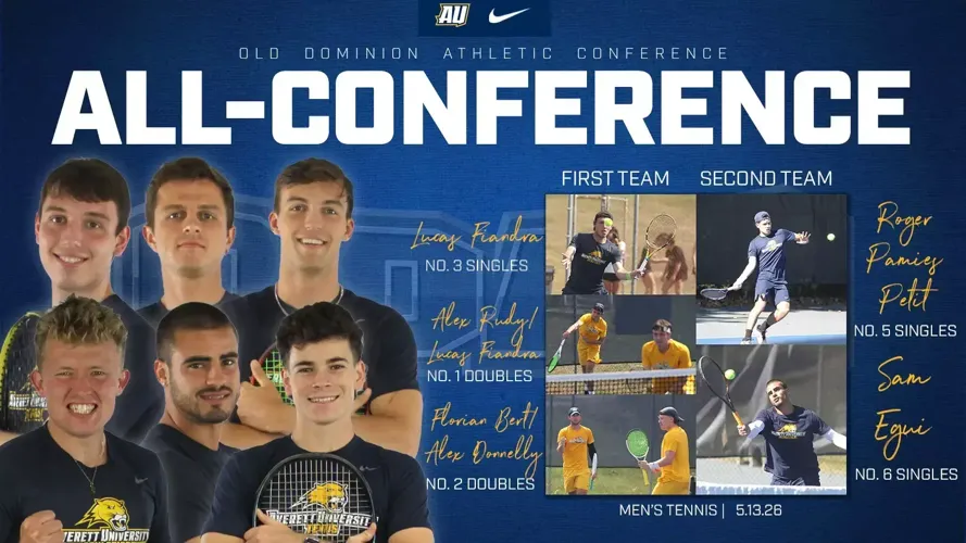 Six men’s tennis players garner All-ODAC laurels