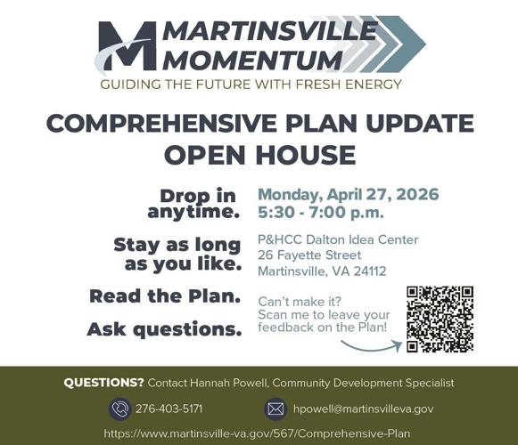 City of Martinsville to Host Public Open House for Comprehensive Plan Update