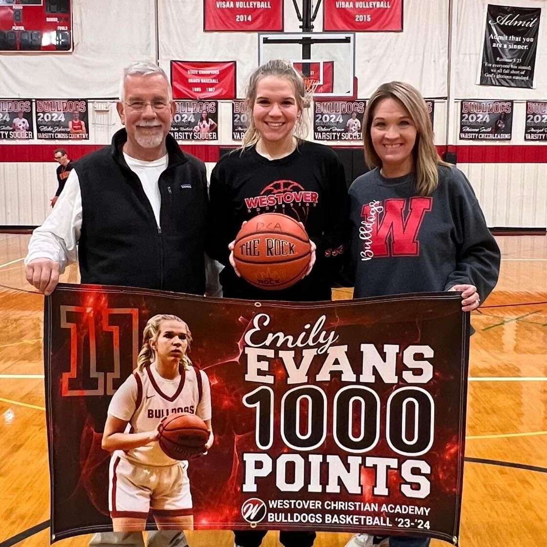 Westover Christian Academy's Emily Evans reaches 1,000 point