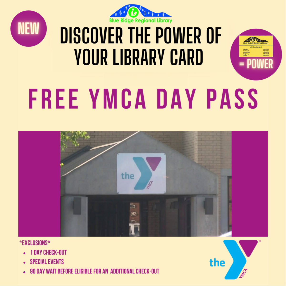 YMCA day pass