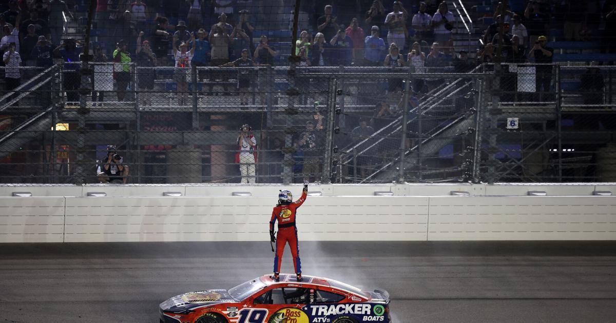 NASCAR Cup Series: Briscoe holds off Bell for Chicagoland triumph By Reid Spencer NASCAR Wire Service Jul 6, 2026 1 hr ago