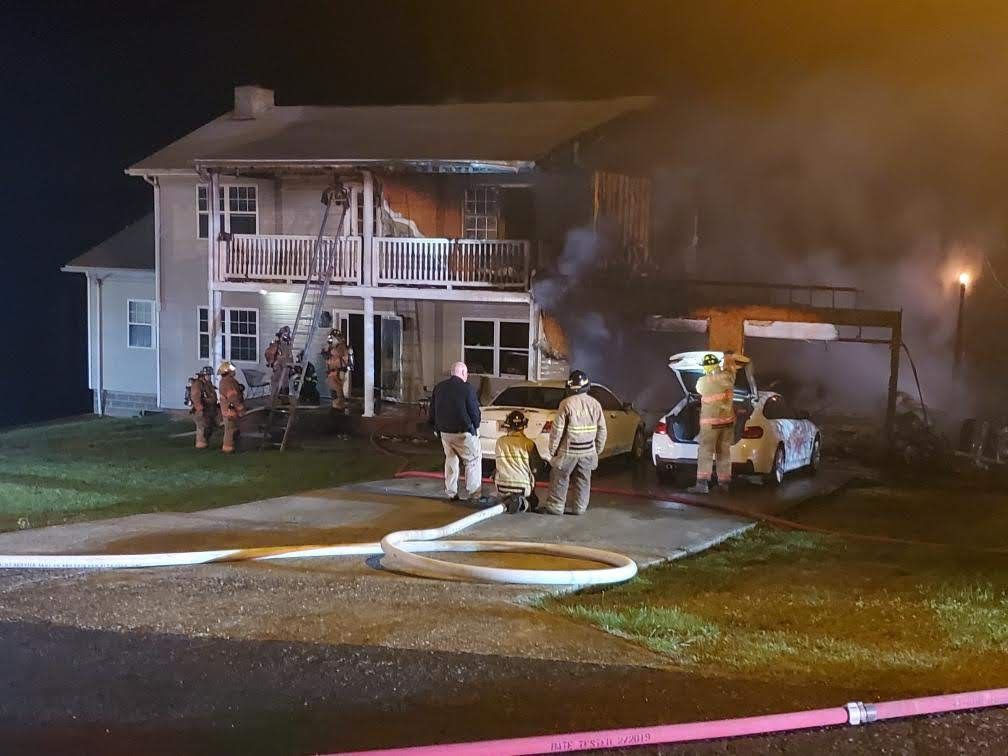 Fire damages Ridgeway home