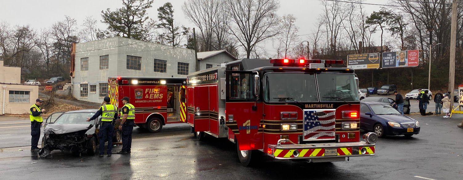 Martinsville wreck sends three to hospital