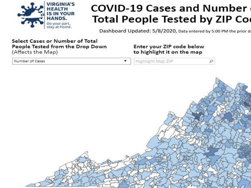 Virginia S New Database Allows Positive Coronavirus Tests To Be