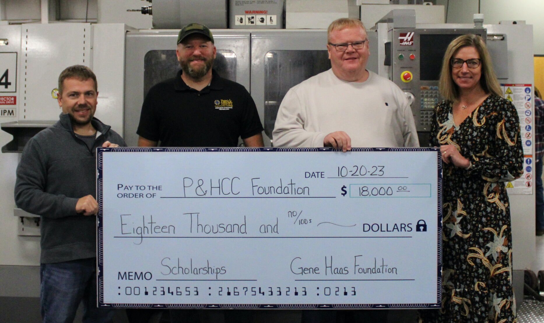 P&HCC Receives Gene Haas Foundation Grant