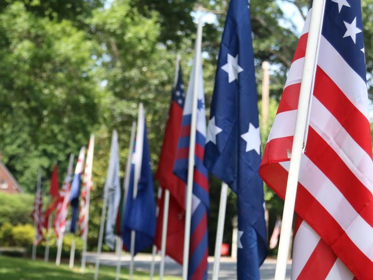 Flying Proud Martinsville Resident Honors Country With Flag