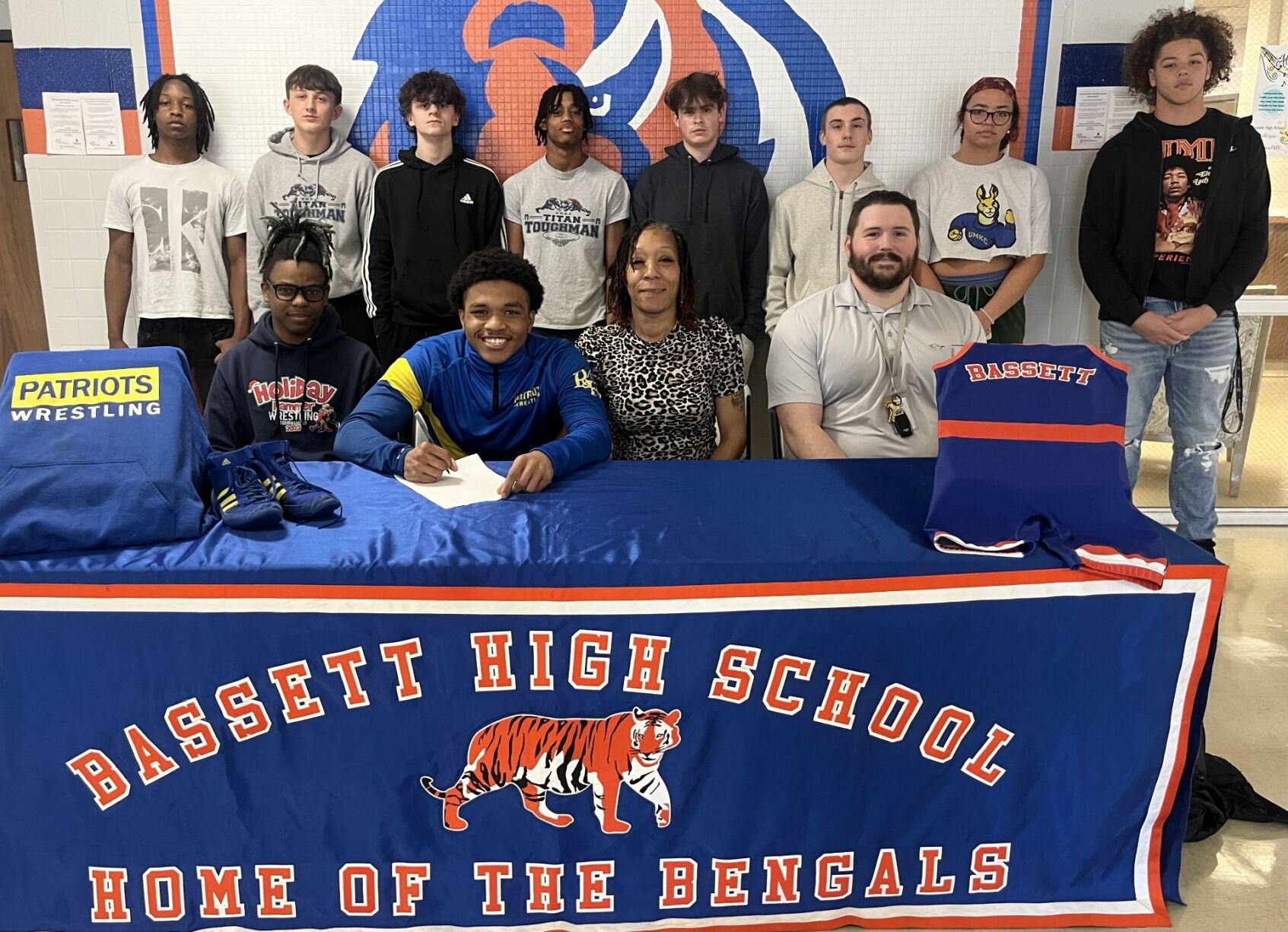 Bassett senior Michael Dudley commits to P&HCC wrestling program