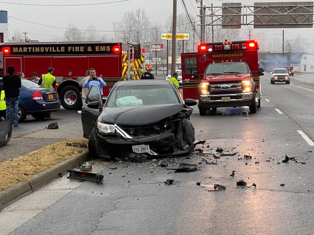 Martinsville wreck sends three to hospital