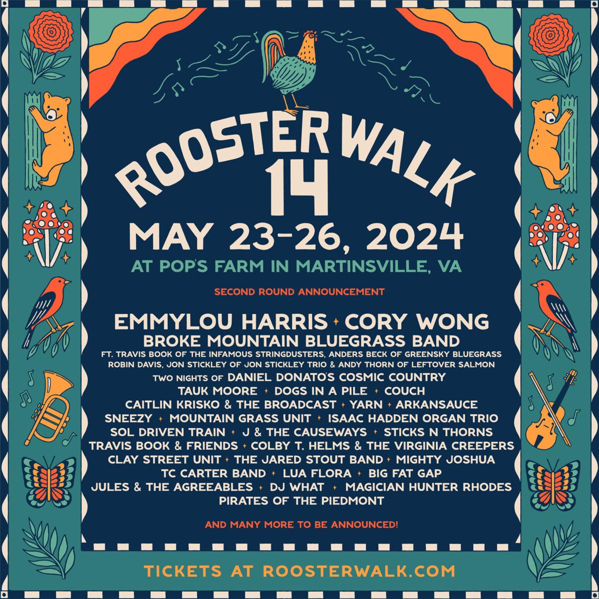 Second band lineup released for Rooster Walk 14