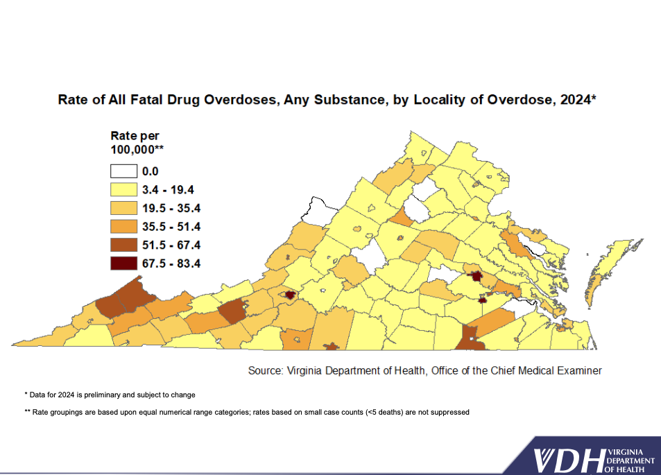 System Map Overdoses Drug overdoses continue to show marked decline