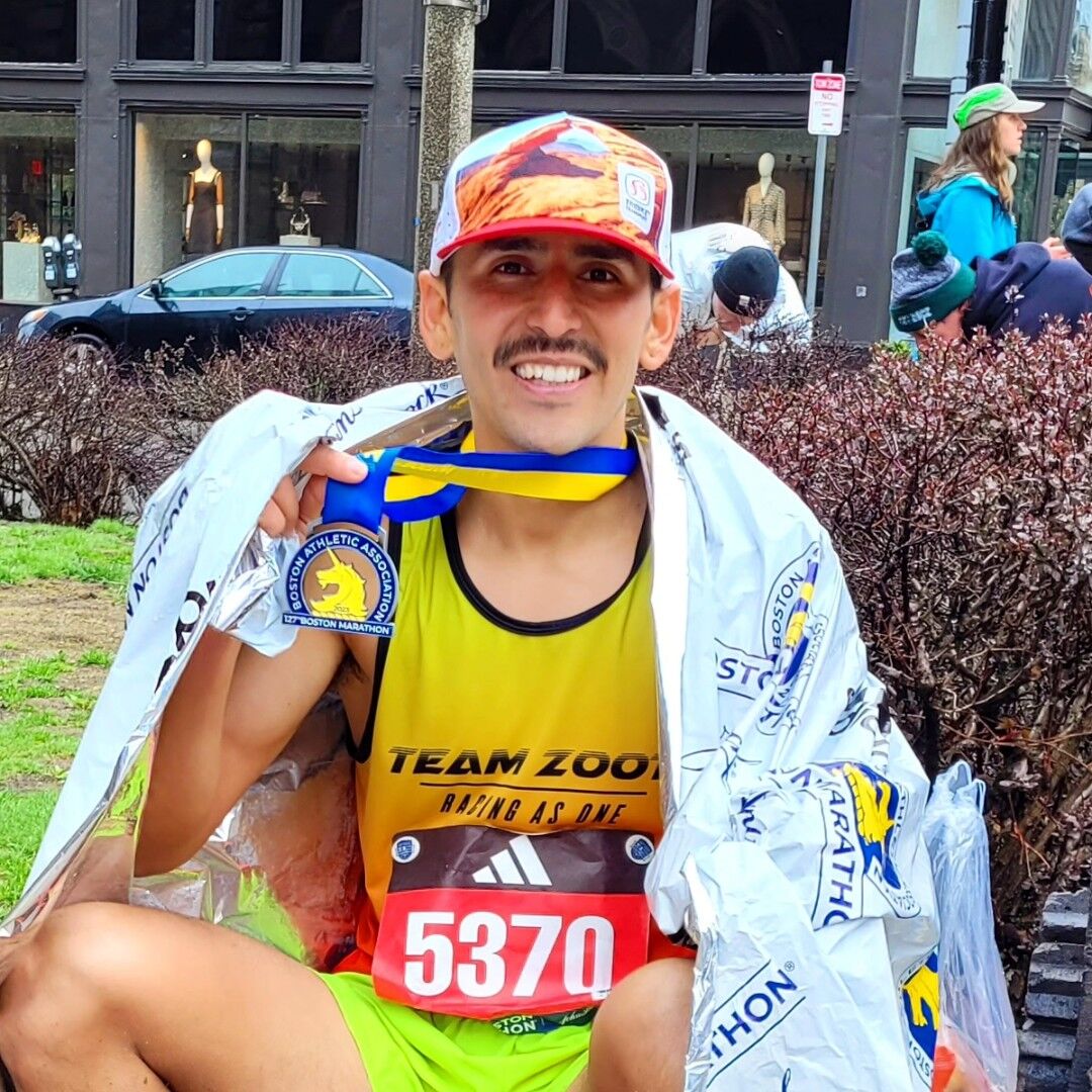 Martinsville's Alfredo Huerta completes his fifth Boston Marathon BVM