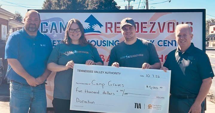 Electric cooperative, TVA donates to Camp Graves