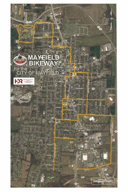 Mayfield Bikeway Bicycles, cars to share lanes for most of route