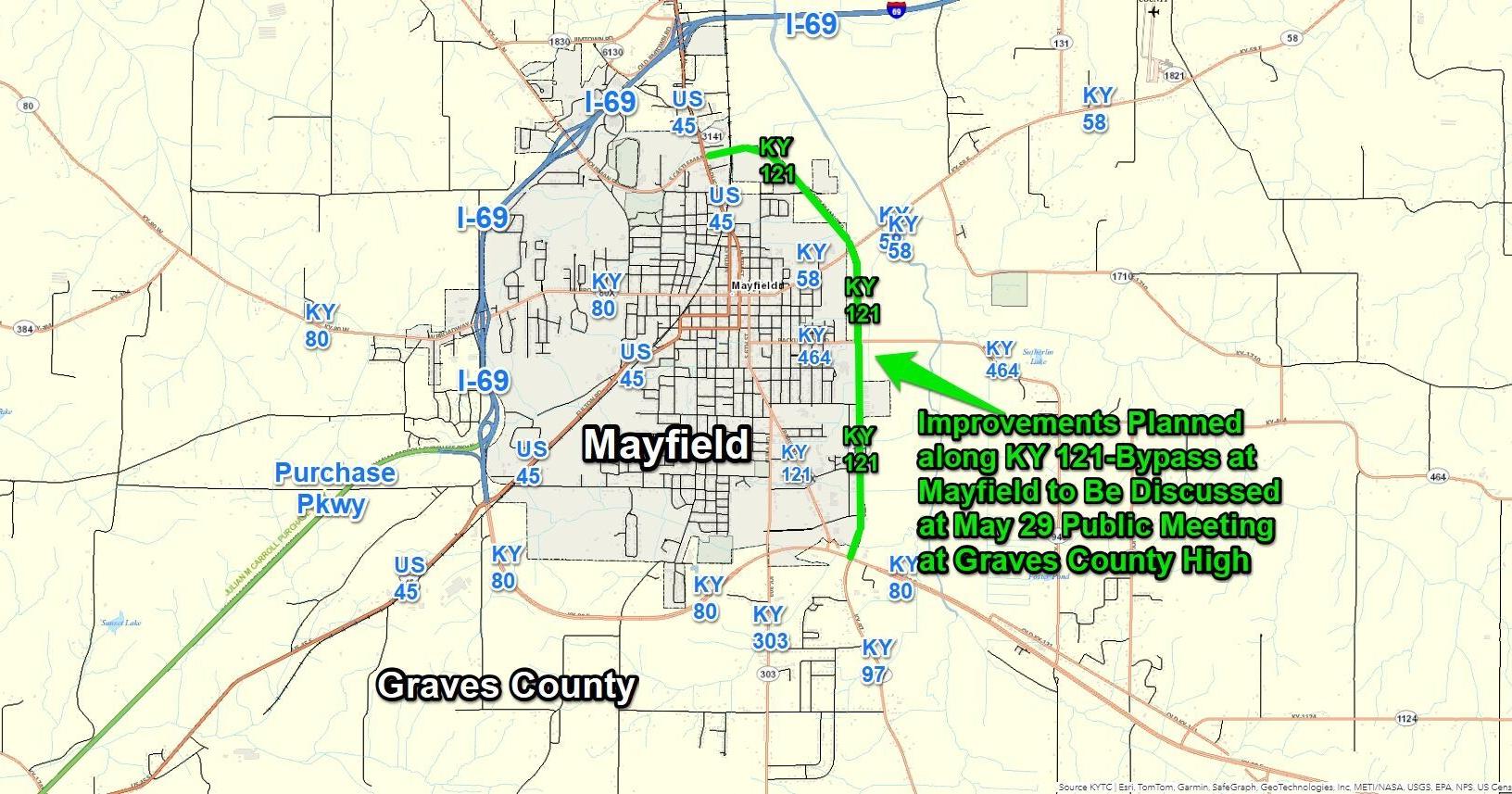 Public meeting on future upgrades to Mayfield KY 121 Bypass set for May 29 - Vimarsana News