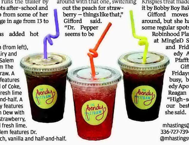 Dirty soda trailer serving icy drinks