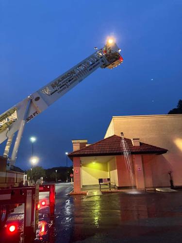Part of Marion City Square’s roof collapses during heavy rains