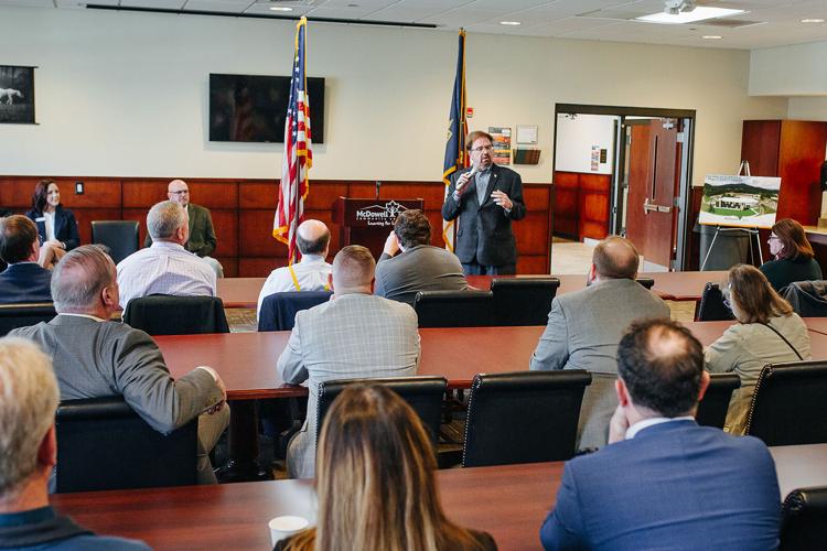 U.S. Rep. Chuck Edwards visits McDowell County