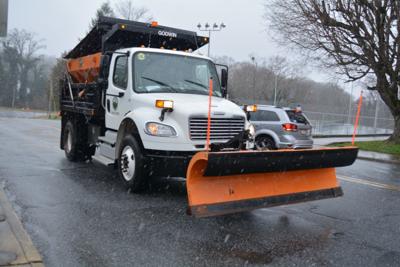 snow plow stock photo