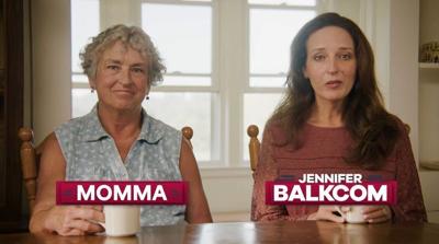 Image from Balkcom’s “Mom” ad, one of two unique spots currently running in North Carolina’s 11th Congressional District.