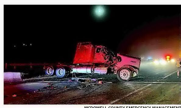 Tanker truck of milk crashes on I-40