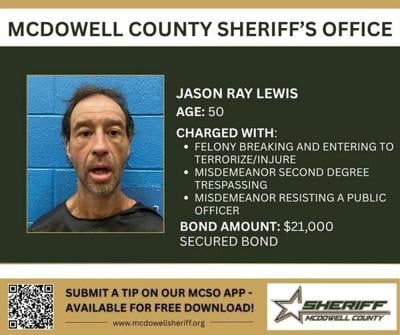 McDowell County man charged with kicking open front door of house
