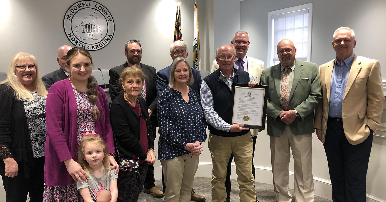 McDowell Commission honors former N.C. Rep. Mitch Gillespie - Vimarsana News