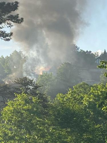 Firefighters respond to campground fire near Lake James
