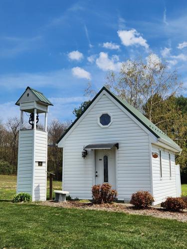 This tiny chapel just off the highway near Wytheville, Virginia is a much-visited spot.