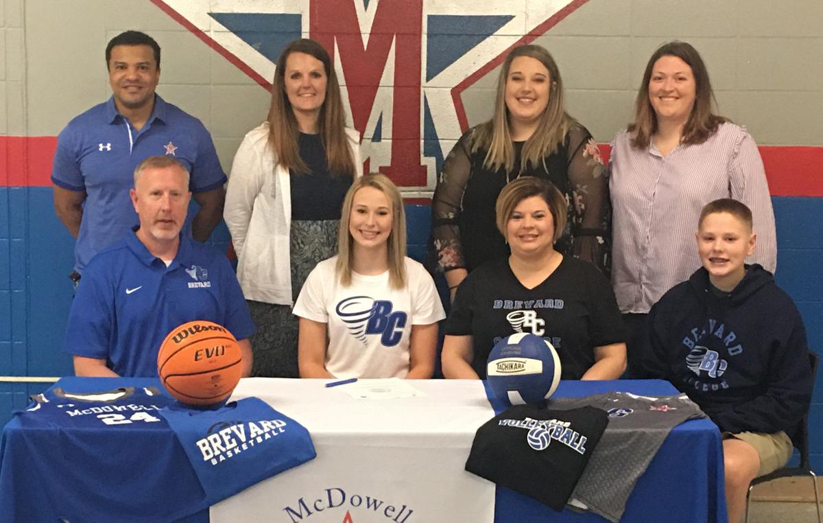 Multiple choice: McDowell's Parkins to play volleyball, basketball at Brevard College