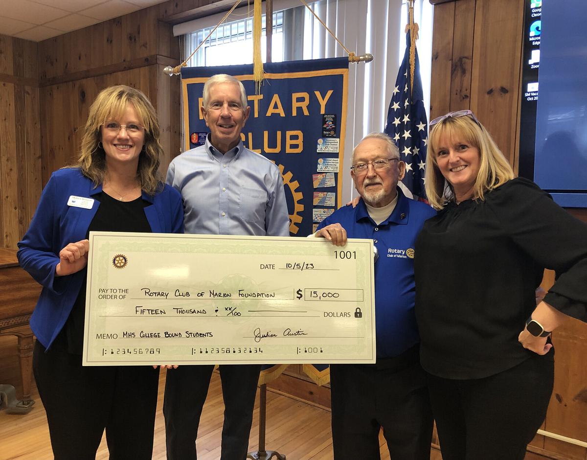 Rotary Club of Marion’s Foundation gets $15,000 donation