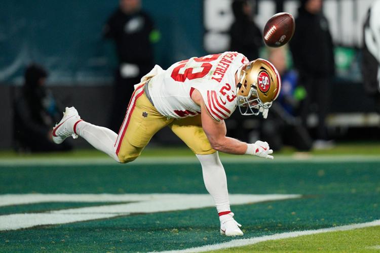 49ers Eagles Football Christian McCaffrey