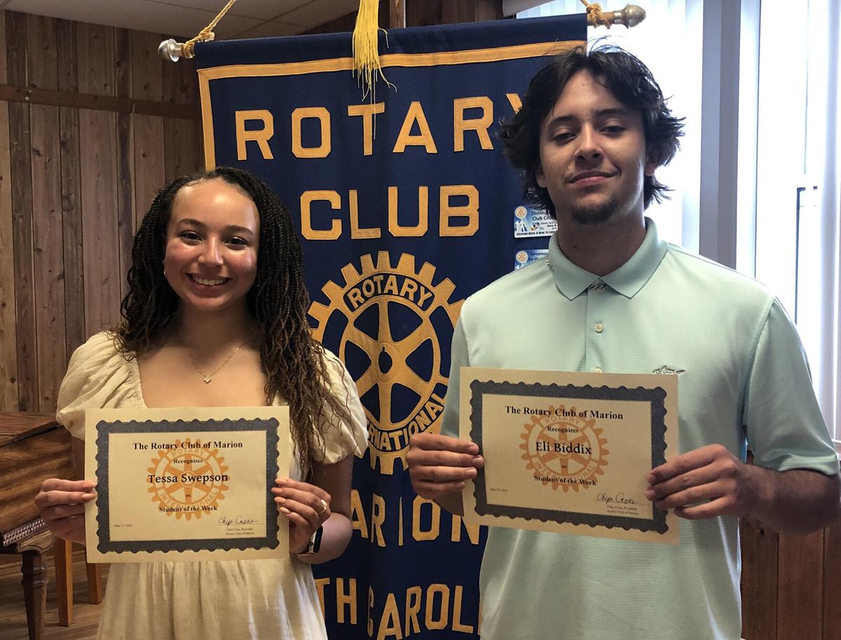 Rotary Club of Marion recognizes Students of the Week