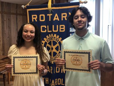Rotary Club of Marion recognizes Students of the Week