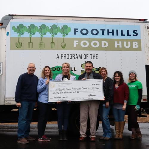 Foothills Food Hub receives state grant, visit from N.C. Rep. Greene