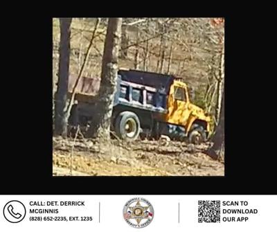 McDowell Sheriff’s Office searching for missing dump truck