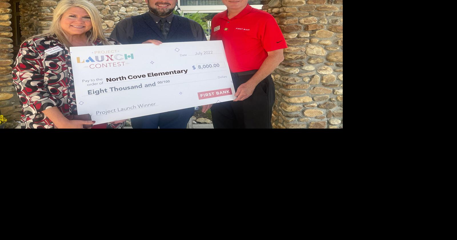 First Bank awards North Cove Elementary a technology grant