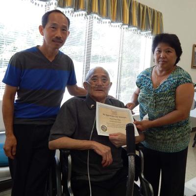 Hospice honors warrior who fought communist forces for decades