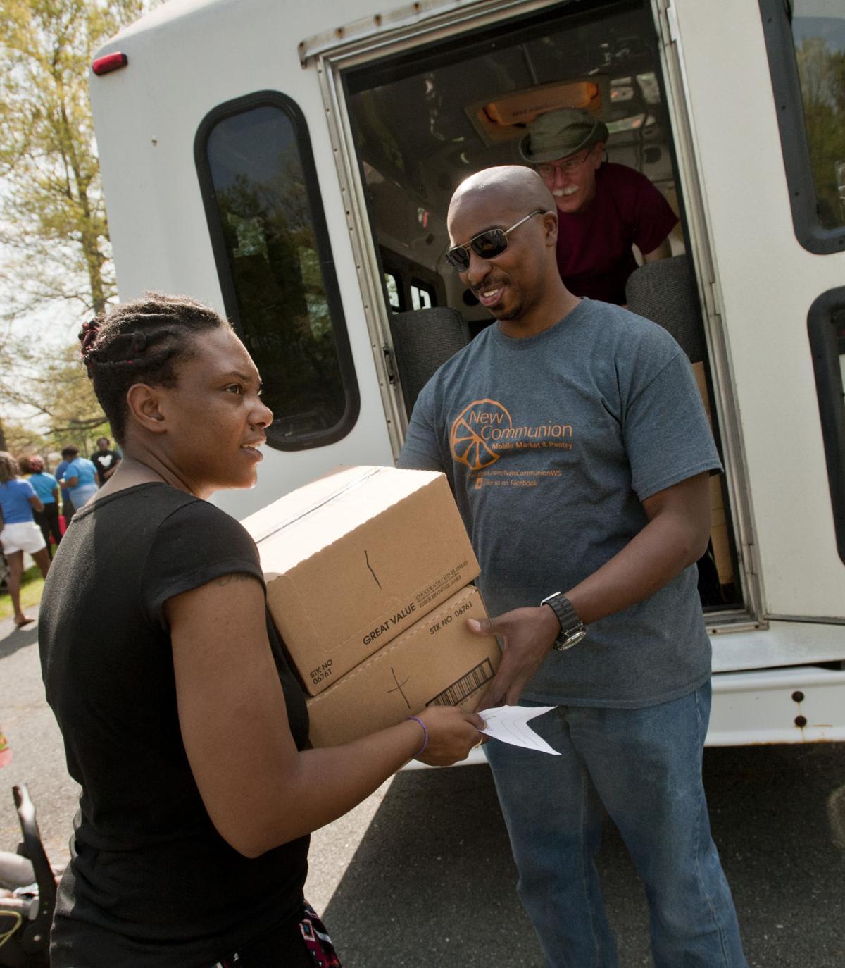 New Communion food distribution