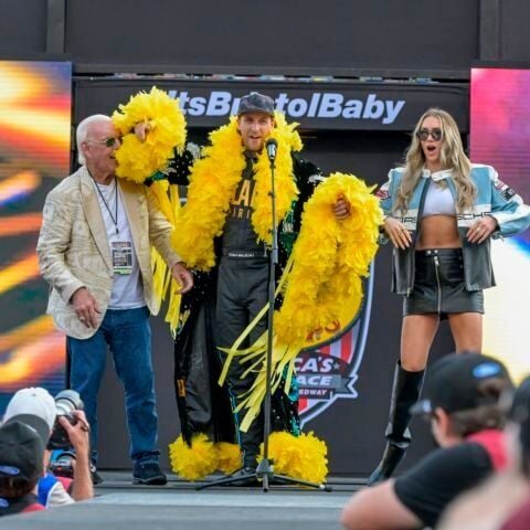 Drivers set the tone with walk out music for Bass Pro Shops Night Race