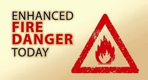 Increased fire danger in effect for today