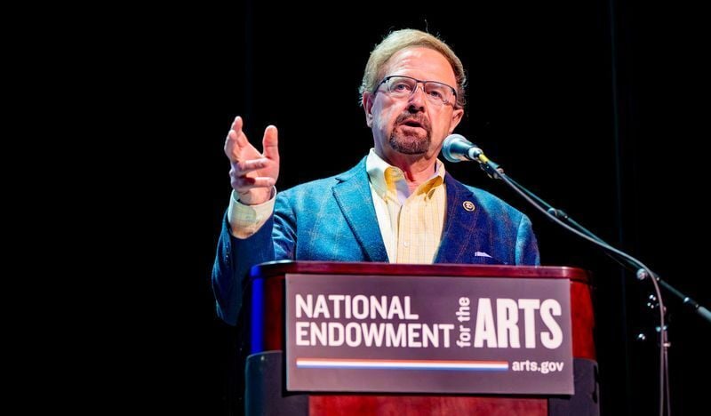 U.S. Rep. Chuck Edwards speaks during the 219th meeting of the National Council on the Arts at the Wortham Center for the Performing Arts in Asheville on May 6, 2026.