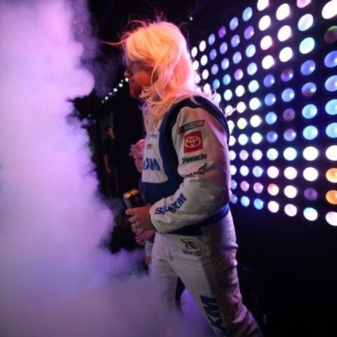 Drivers set the tone with walk out music for Bass Pro Shops Night Race