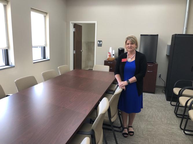 Officials cut the ribbon for new courtroom at McDowell Courthouse
