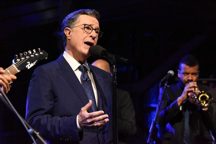 "The Late Show with Stephen Colbert" during Thursday's May 21, 2026, finale show.