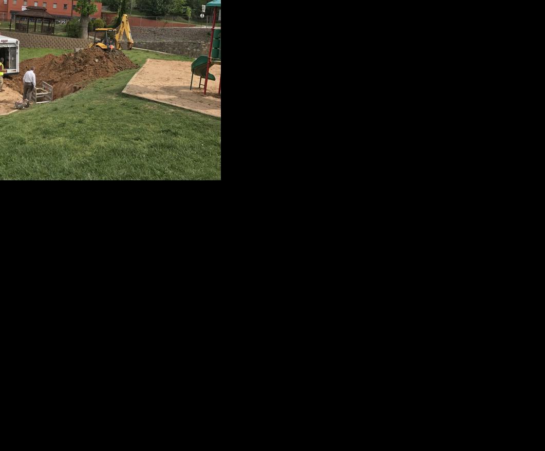 Community Building Park closed due to sinkhole