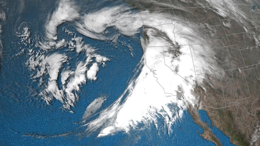 Atmospheric river satellite image