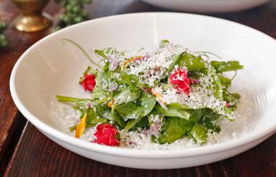 Simple salad with herbs