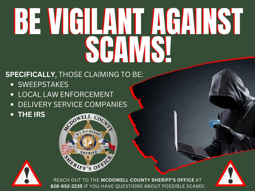 McDowell Sheriff’s Office warns public about possible scams