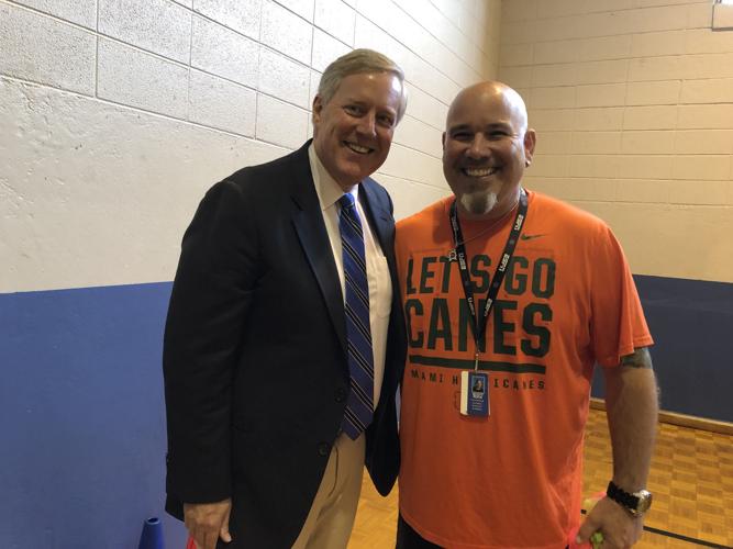 U.S. Rep. Mark Meadows visits McDowell